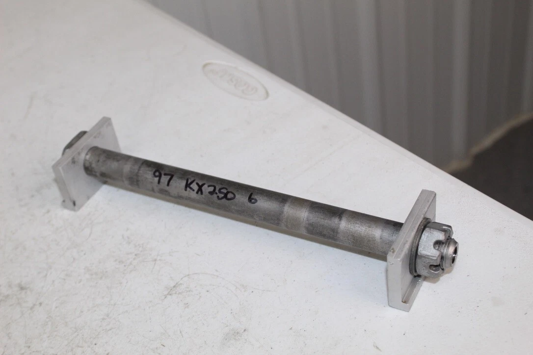 1993 - 2002 Kawasaki KX250 Rear Axle 41068-1343 with nut and