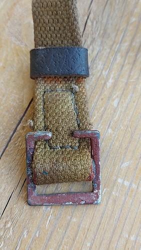 ORIGINAL SOVIET RUSSIAN SWORD BELT SHASHKA PORTEPEE WW2 PERIOD CANVAS LEATHER - Picture 10 of 11