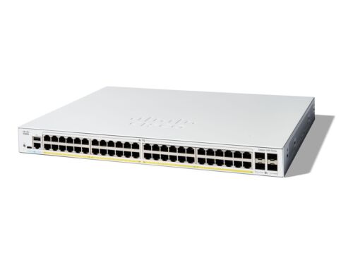 Cisco Catalyst 1200-48P-4X - Switch - L3 - Smart - 48 x 10/100/1000 (PoE+) + 4 x - Afbeelding 1 van 1