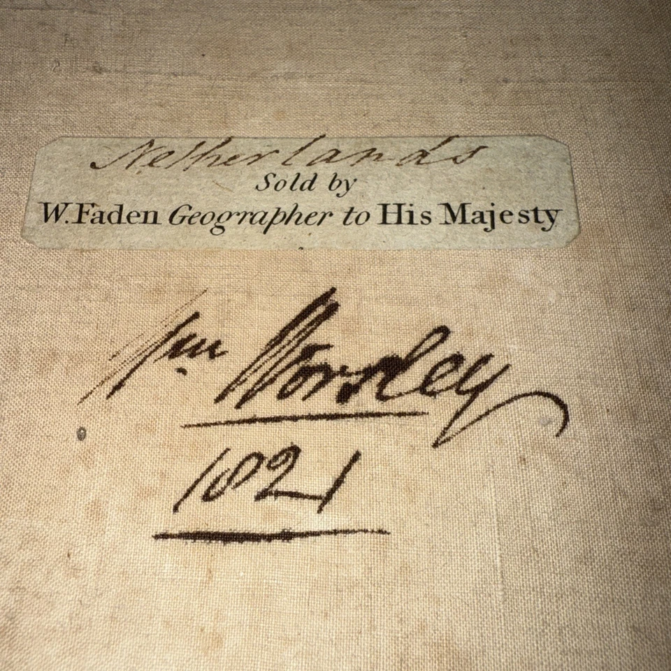 Rare Antique Map William Faden The Kingdom of the Netherlands 1820.    (B20) - Image 3 of 4