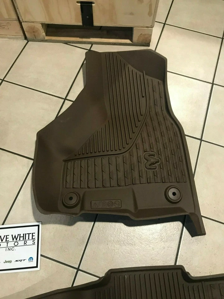 Alfombrillas Ram 2500 3500 4500 5500 19-26 doble cabina asientos con canastilla todo tipo de clima marrón Foto 4 de 4