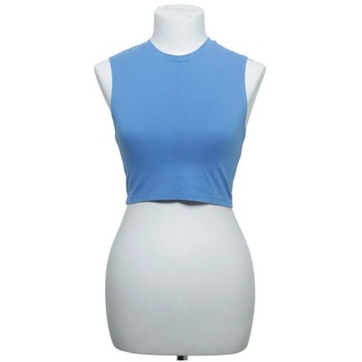 Zara, Crop Top, Größe: S, Blau, Einfarbig, Damen #njF