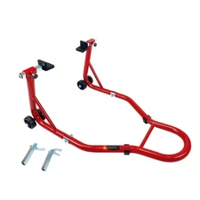 Motorcycle Stand 850LB Sport Bike Rear Wheel Lift Swingarm Paddock Stands Red, U