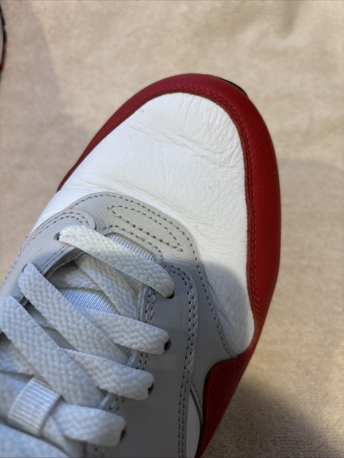 Nike Air Max 90/1 OG University Red White Grey Men’s Size 8.5 AJ7695-100 No Box thumbnail 20