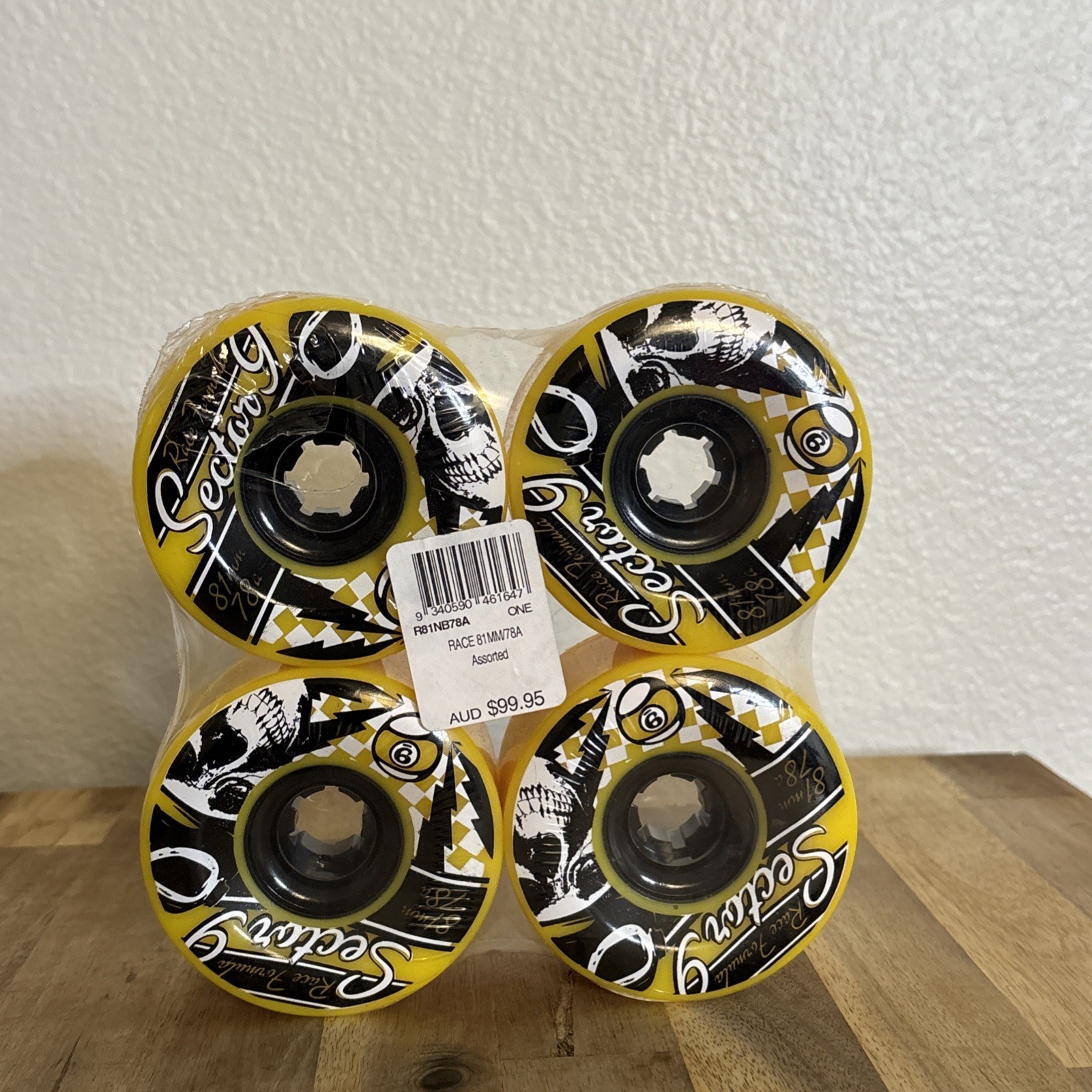 Sector 9 Race Formula Skateboard Wheels 81mm 78a Nineball Ye