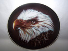 Set of 3 EAGLE Plates and 30" Rack Collectors or Decorative Wall Man Cave Cabin — photo 5