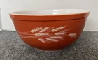 Vintage Pyrex Nesting Mixing Bowl # 403 2.5 Quarts Autumn Harvest Wheat