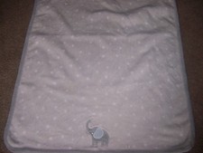 Parents Choice Baby Blanket Gray Elephant Soft