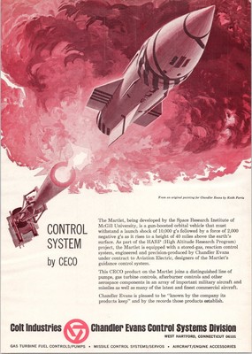 Chandler Evans Control System 1967 Vintage Print Ad Colt Industries
