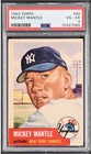 1953 TOPPS MICKEY MANTLE #82 PSA 4 Sharp Crisp Beauty HOF Yankees 2nd Topps Card