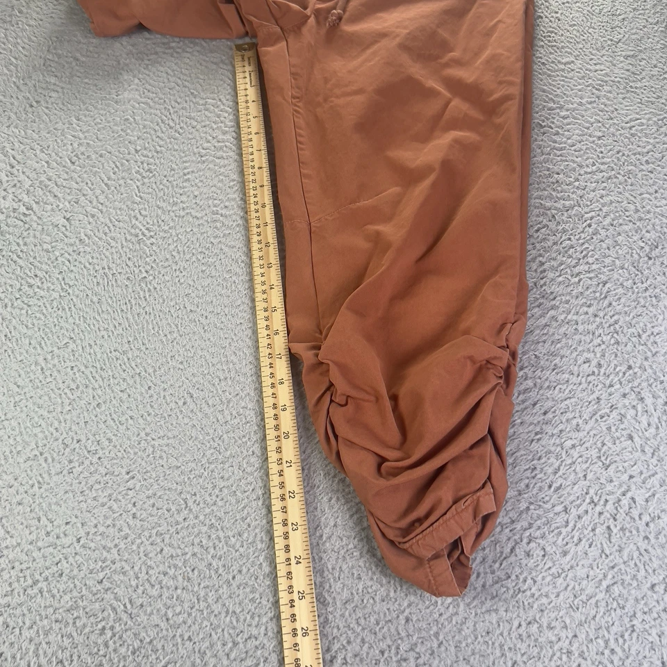 Pantalones Jogger Free People Acanalados Para Mujer Pequeños Terracota Naranja Bolsillos Relajados Foto 4 de 4
