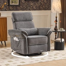 Relaxsessel Fernsehsessel mit Liegefunktion TV-Sessel mit USB/Rotationsfunktion