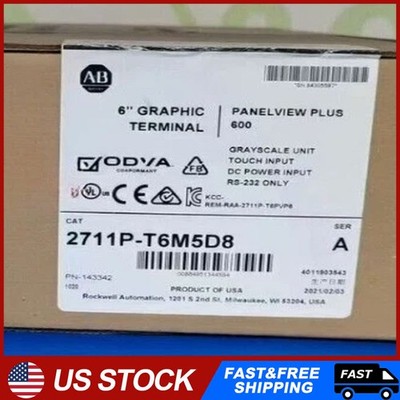 NEW Factory Sealed AB 2711P-T6M5D8 /A PANELVIEW PLUS 600 FREE SHIP