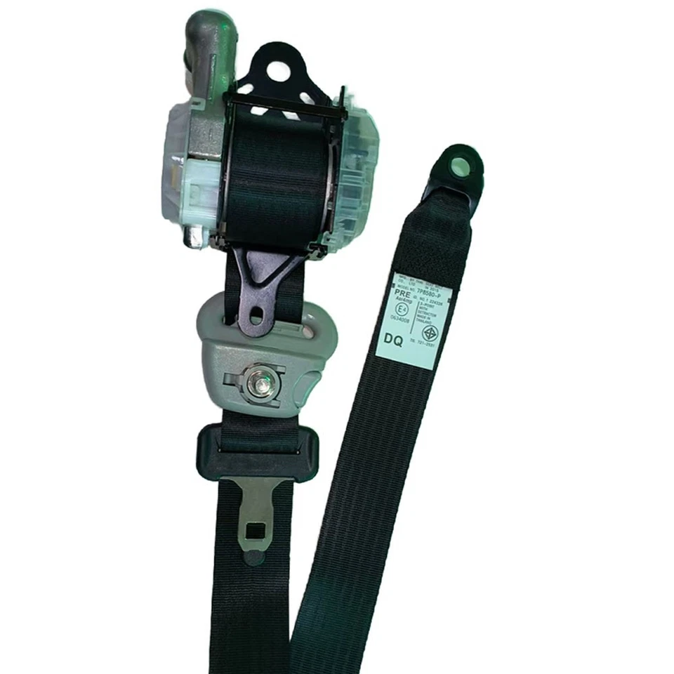 Cinturones de seguridad 3 puntos negro asiento delantero izquierdo conductor Toyota HiLux 2016-2022 Foto 4 de 4