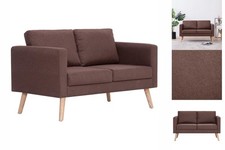 2-Sitzer-Sofa Stoff Braun Couch