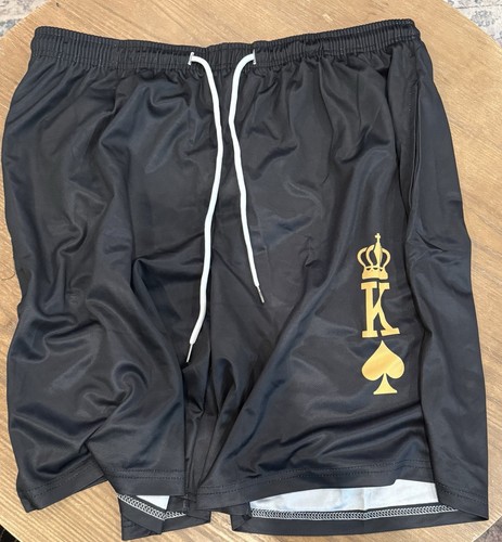 Men s Size XXL Yellow & Black Shorts & Shirt Set - A0165 - Picture 8 of 10