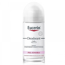 Eucerin Sensitive Skin Deodorant Roll-On 50ml Long-Lasting Odour Control USA