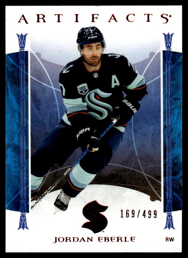 2022-23 Upper Deck Artifacts Ruby Jordan Eberle 169/499 Seattle Kraken #9