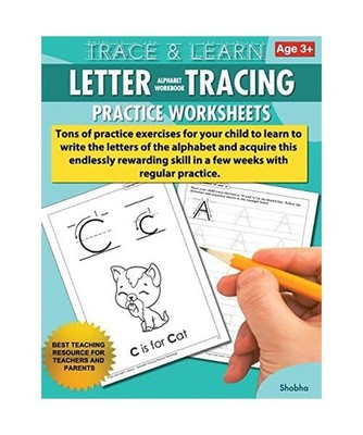Trace & Learn Letters Alphabet Tracing Workbook Practice Worksheets: Daily Pract