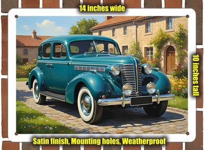 Metal Sign - 1938 Buick 2 Oil Painting - 14x10