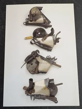 art postcard Dina Wind Metal Sculptures 1999 Sylvia White gallery invitation NYC