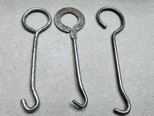 Vintage Shoe Store Metal Display Hooks G.H Boehner 878 Olive St. St Louis MO