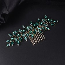 Bride Wedding Hair Comb Rhinestone Bridal Hair Comb Wedding Headpiece Handmad...