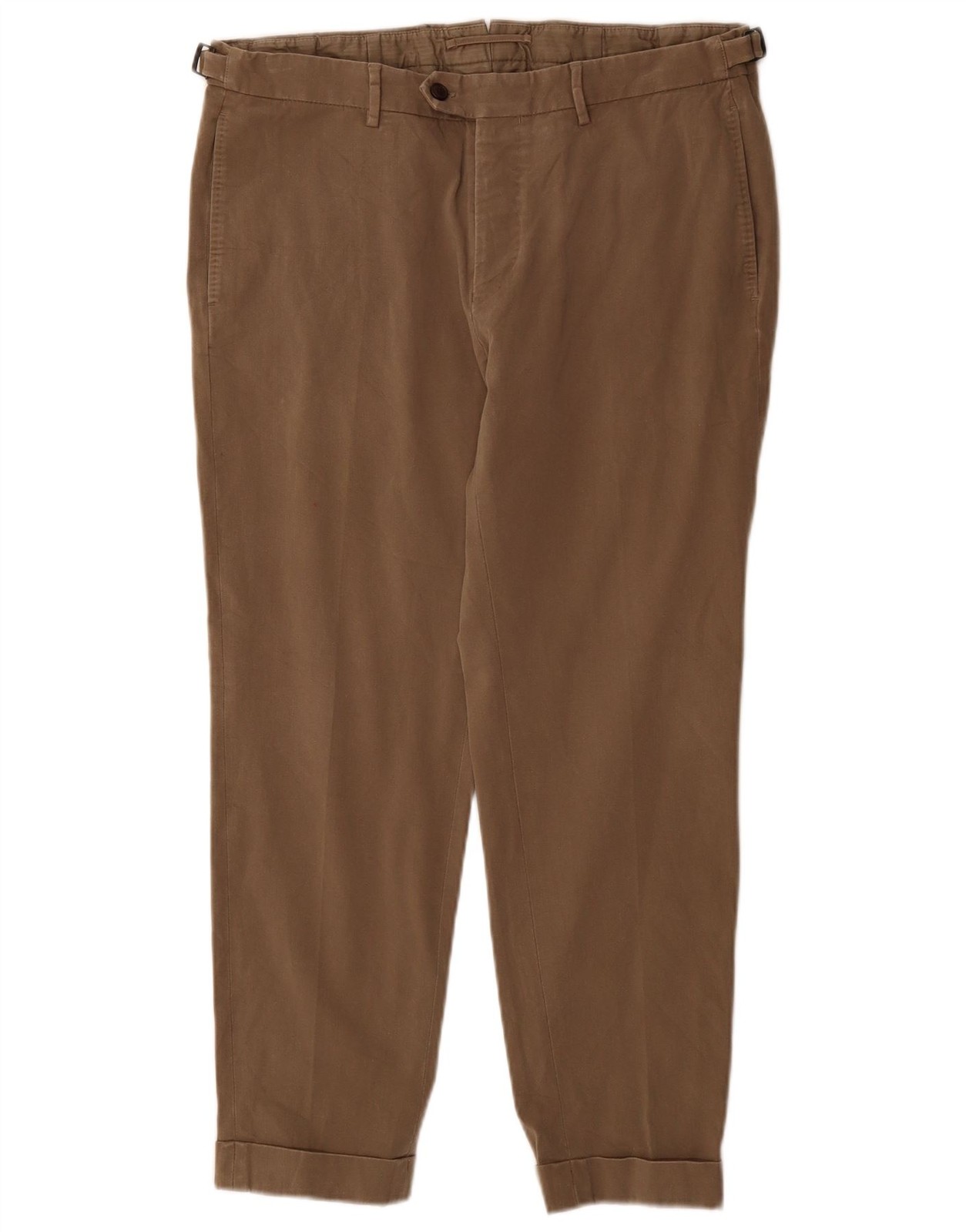 MASSIMO DUTTI Mens Slim Chino Trousers EU 44 Large W34 L27 Beige Cotton DE03