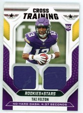 2025 Panini Rookies & Stars Tai Felton rookie relics cross training football ins
