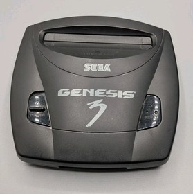 Sega Genesis Model 3 Console System Bundle MK-1461 + Power Cables AS IS