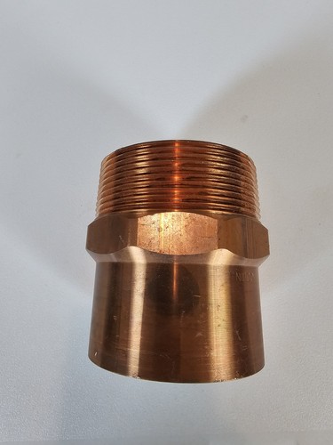 3" Copper Threaded Male Adapter MNPT(3-1/2") x C(3-1/8")