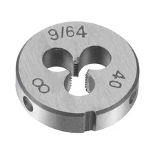9/64"-40 UNC Alloy Tool Steel Machine Thread Round Threading Die Hand Tool