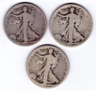 Walking Liberty Half Dollars: 1920-P  1920-D  1920-S