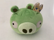 Angry Birds Green Pig King Golden Crown 5” Plush Toy Commonwealth 2010 No Sound