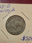 1913 D Type 2 Buffalo Nickel 5C