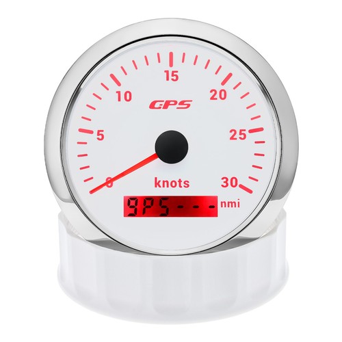 85mm Boat GPS Speedometer 0-30Knots Odometer Gauge 7 Colors For Car Truck Marine - Picture 8 of 15