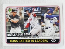 2020 Topps Big League Best RBI Leaders #245 J. Abreu, X. Bogaerts, J. Soler