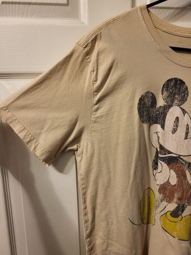 Disney Mickey Mouse T-Shirt hellbraun distressed Gr. L - Bild 5 von 12