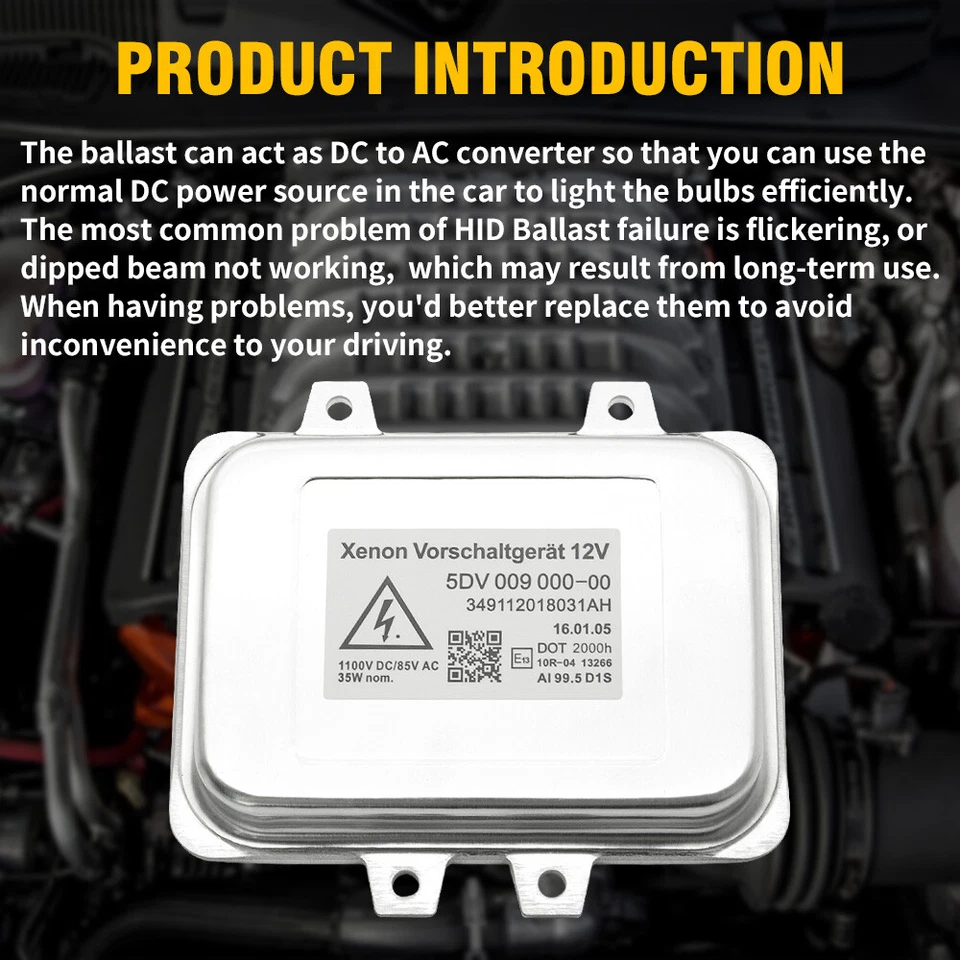 2X Fits Cadillac Escalade 2007-2013 Xenon HID Headlight Ballast & D1S Bulb Part Foto 2 de 4