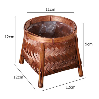 Garten Pflanzgefe Bambus Korb Weben Artware Schreibtisch Dekorativ  Blumentopf | eBay.de