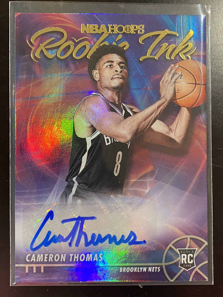 2021-22 NBA Hoops CAMERON THOMAS Rookie Ink Autograph RC SP