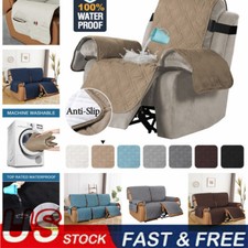 1/2/3Seat Recliner Chair Cover Armchair Slipcover Couch Throw Mat Sofa Protector