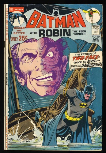 Batman #234 FN 6.0 1st Appearance of Silver Age Two-Face! DC Comics 1971