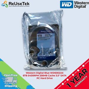 Western Digital Blue WD60EZAX 6TB 5400RPM 256MB Cache 3.5 Western Digital Blue WD60EZAX 6TB 5400RPM 256MB Cache 3.5