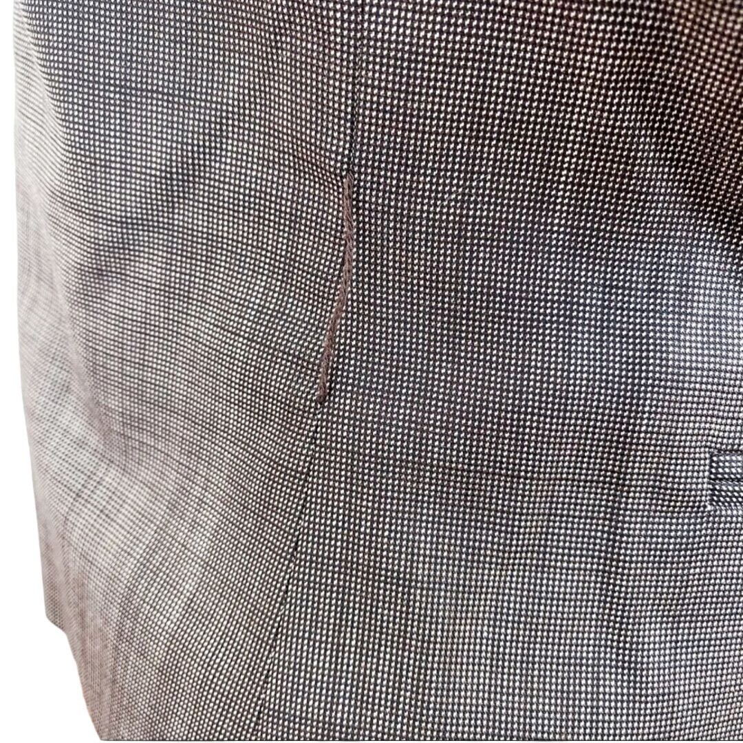 Max Mara Brown Patterned Wool Silk Asymetrical Bu… - image 4