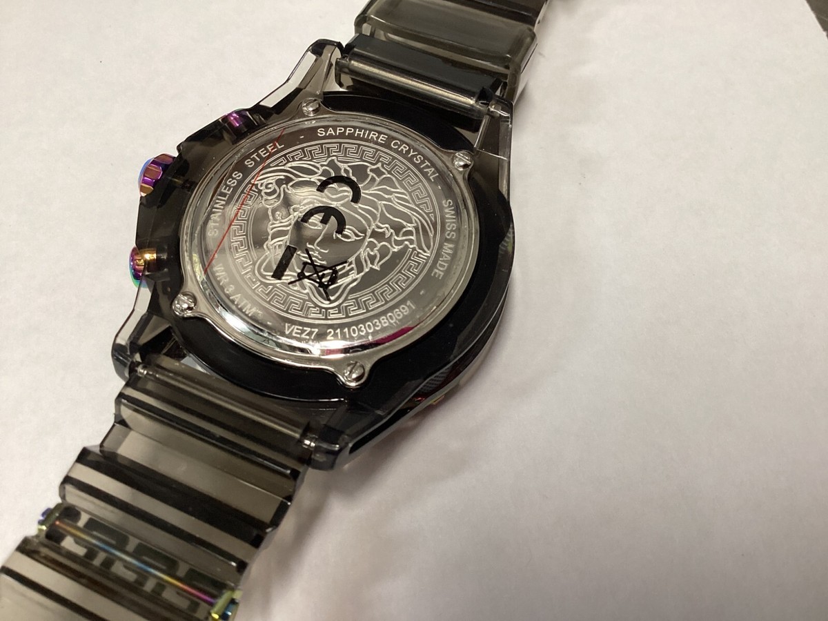 7HM3【動作品】VERSACE 腕時計 VERE 211025590172 Versace V-Legend 44mm | Blue | FARFETCH