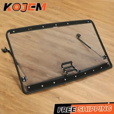 Clear Flip Windshield Scratch Resistant For Can-Am Defender HD/MAX/Pro 2016-2024