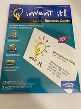 Hammermill Invent It Blank Business Cards Sealed zad