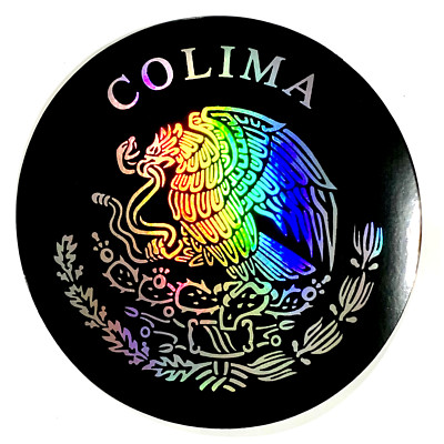 Colima Sticker Colima Mexico Escudo 3.5