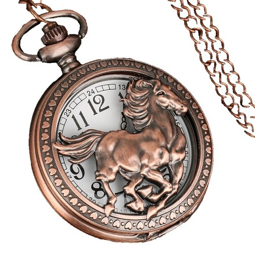 Decree White Face Gunmetal Body Pendant new Watch ~broken 